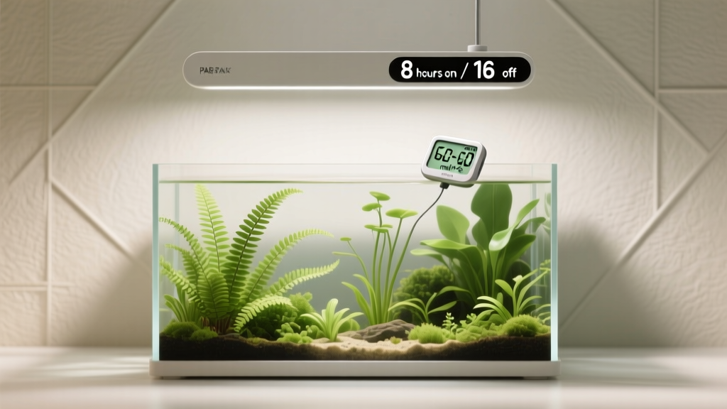 Low-Tech Planted Aquarium Lighting: PAR, Watts & Timing