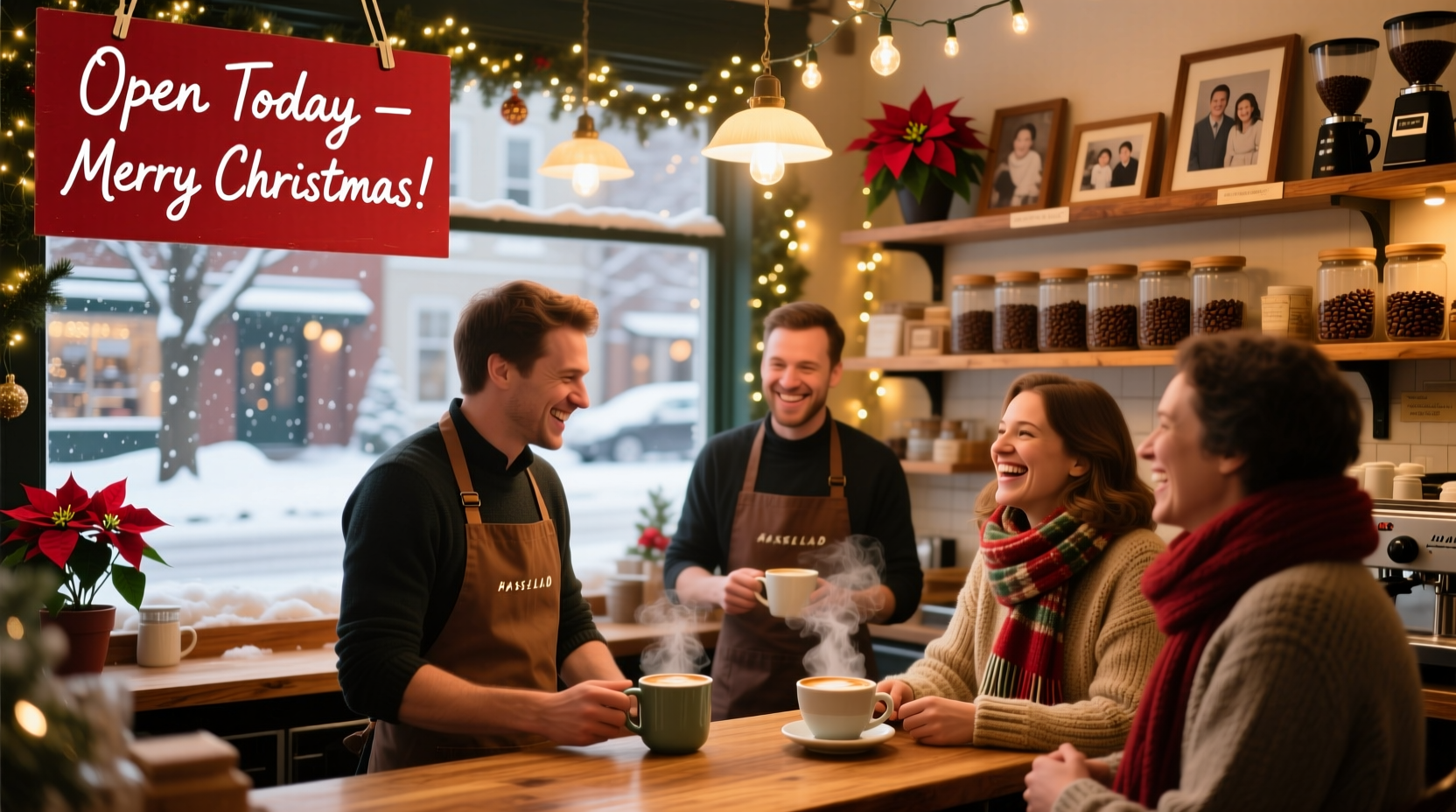 what coffee shops are open on christmas day