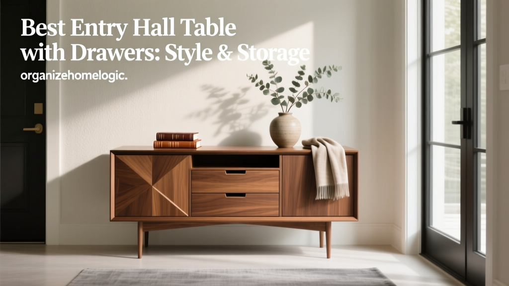 Best Entry Hall Table with Drawers: Style & Storage