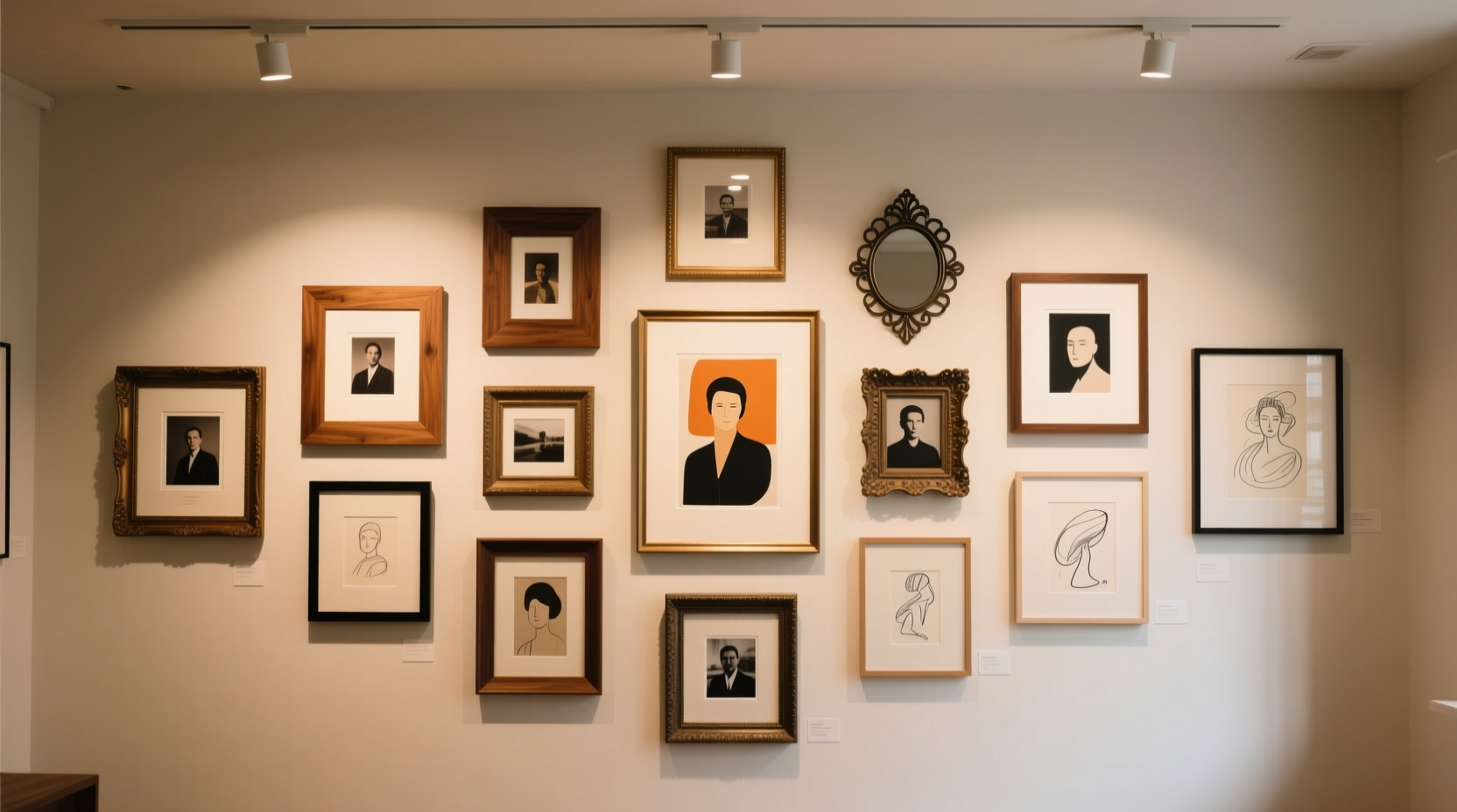 how to create a gallery wall with mismatched frames stylishly