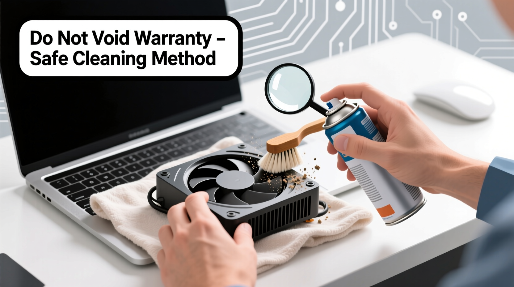 how to clean your laptop fan without voiding warranty and improve performance