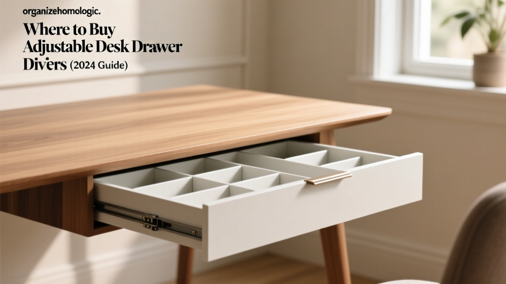 Where to Buy Adjustable Desk Drawer Dividers (2024 Guide)