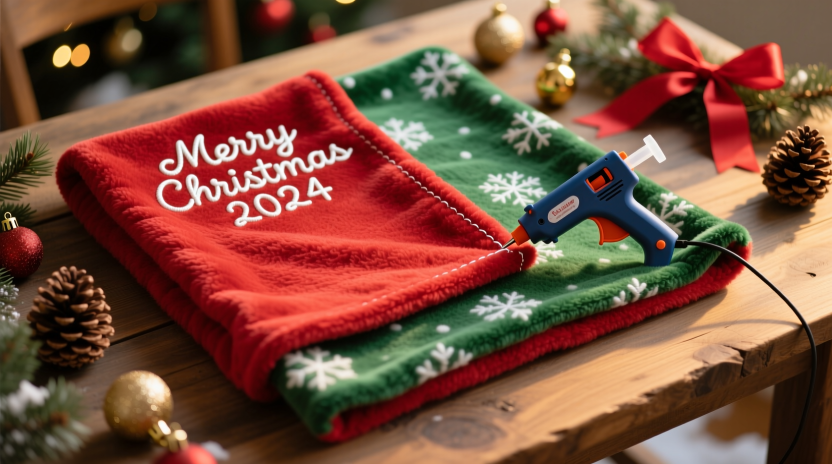 how to make a no sew fleece blanket as a christmas gift quickly