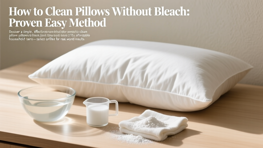 How to Clean Pillows Without Bleach: Proven Easy Method