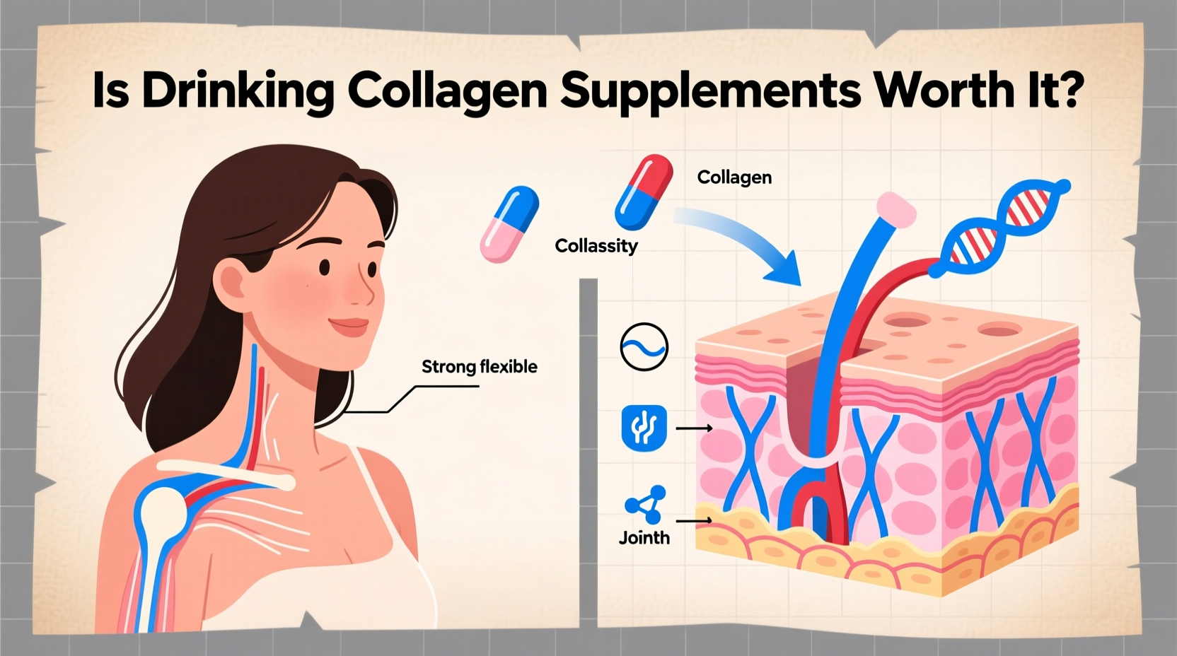 is drinking collagen supplements worth it for skin elasticity and joint health