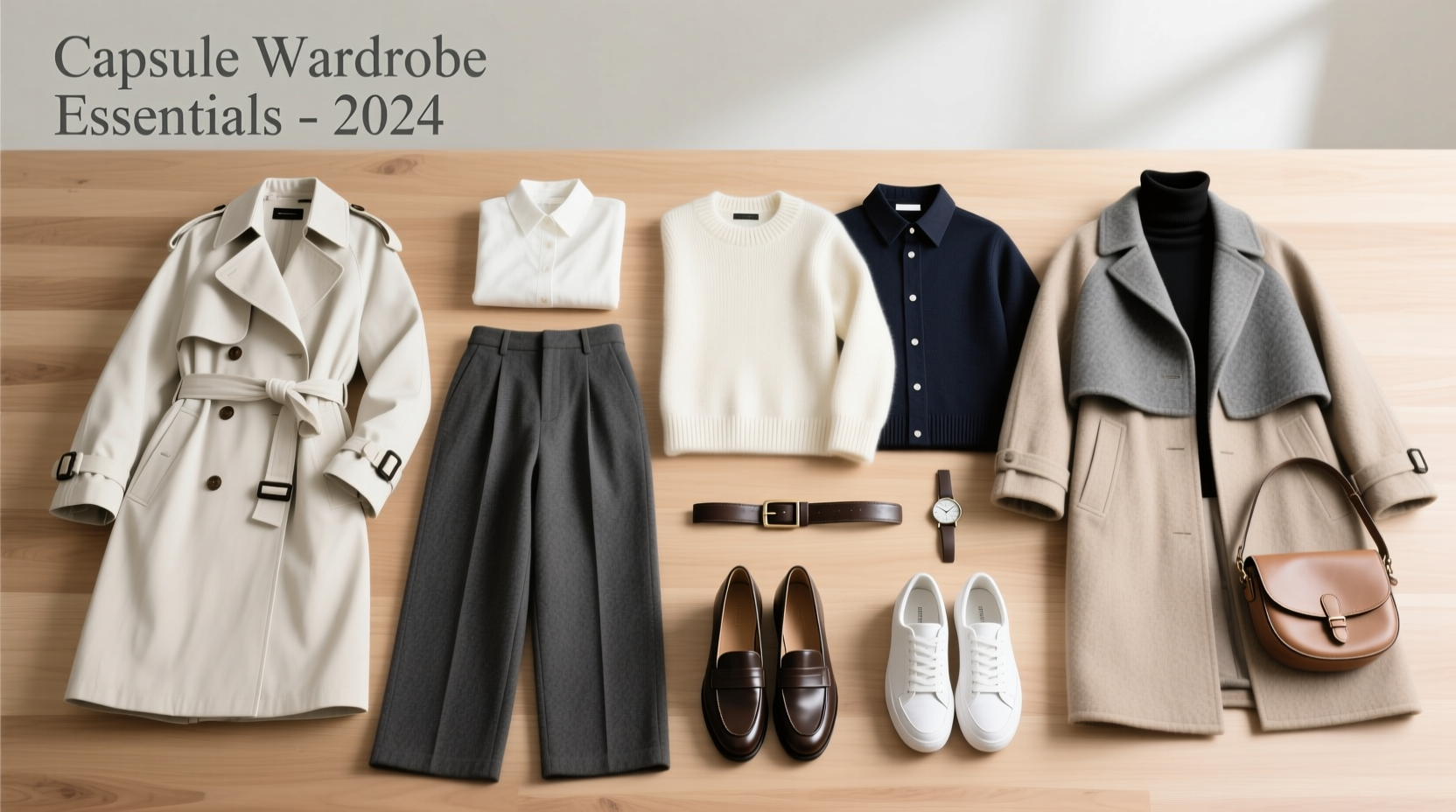 capsule wardrobe checklist basics you actually need for a minimalist look