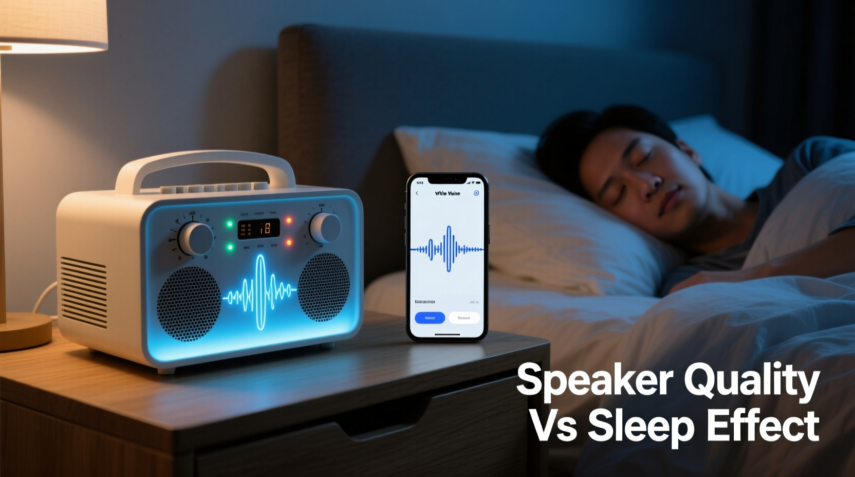 noise machine vs white noise app does the speaker quality affect sleep