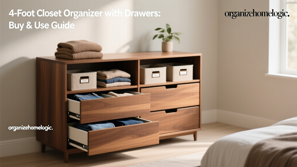 4-Foot Closet Organizer with Drawers: Buy & Use Guide