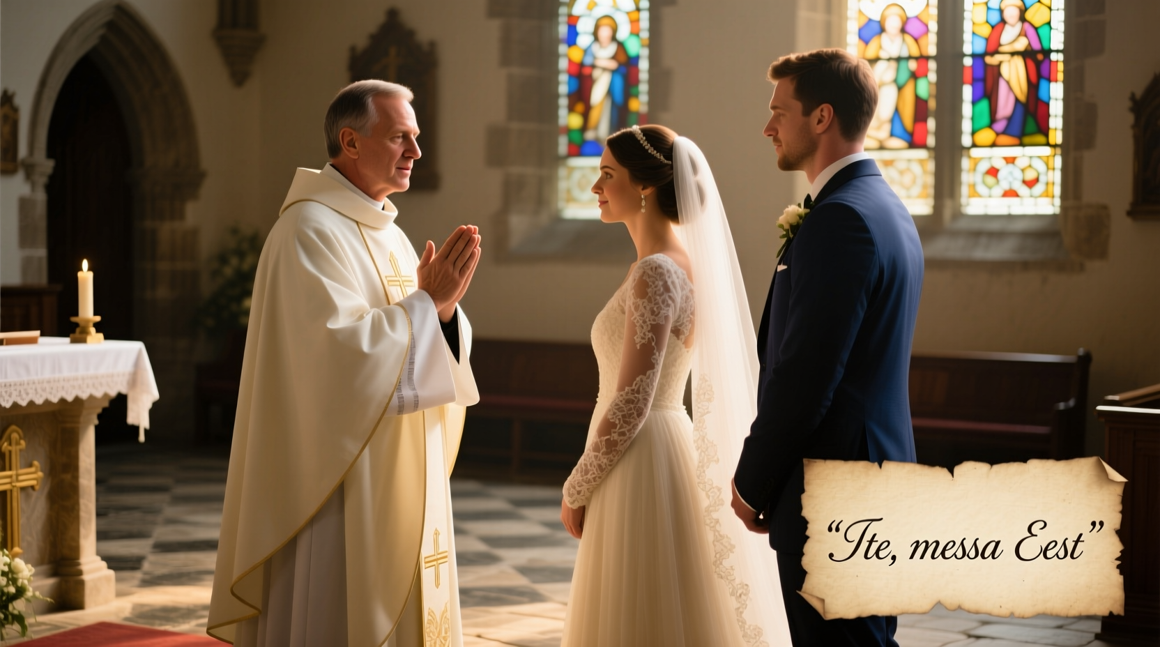 what does a priest say at a wedding