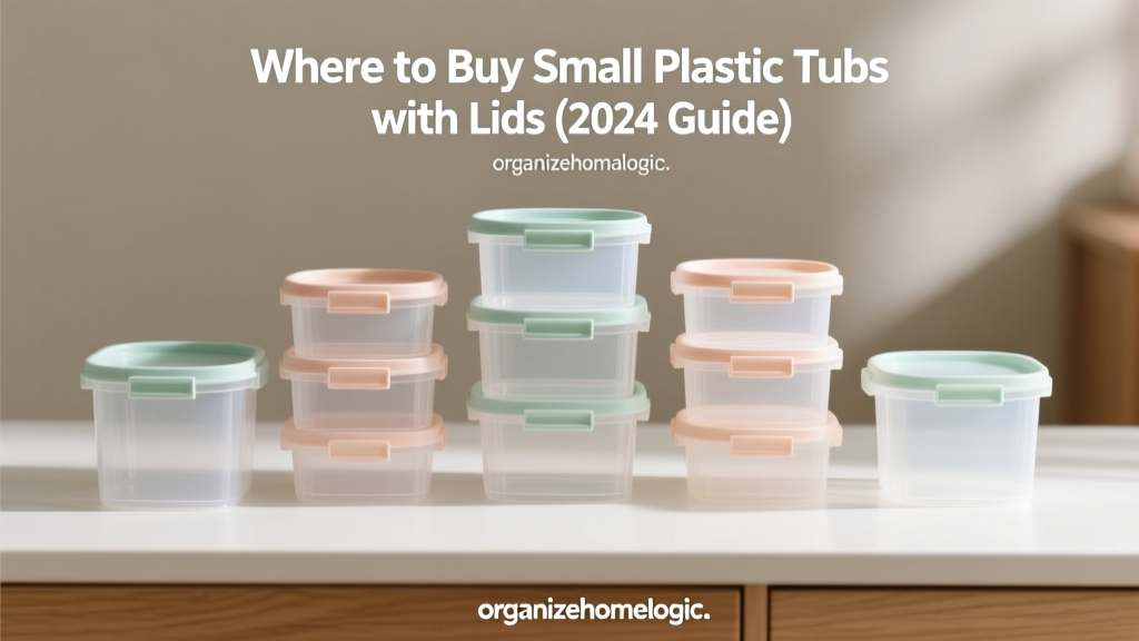 Where to Buy Small Plastic Tubs with Lids (2024 Guide)