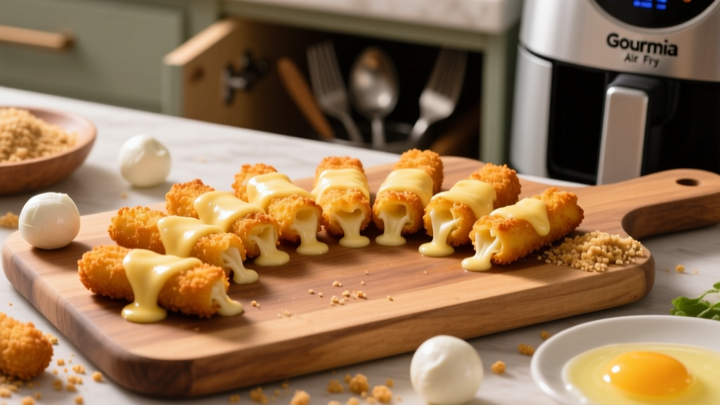 Perfect Mozzarella Sticks in a Gourmia Air Fryer