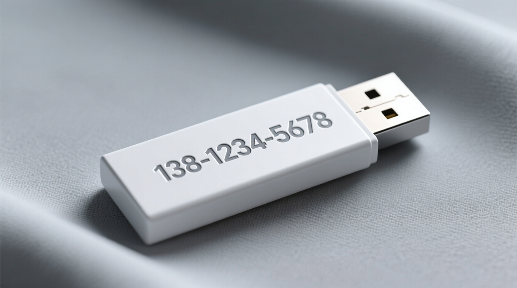 use your mobile number as a usb drive label