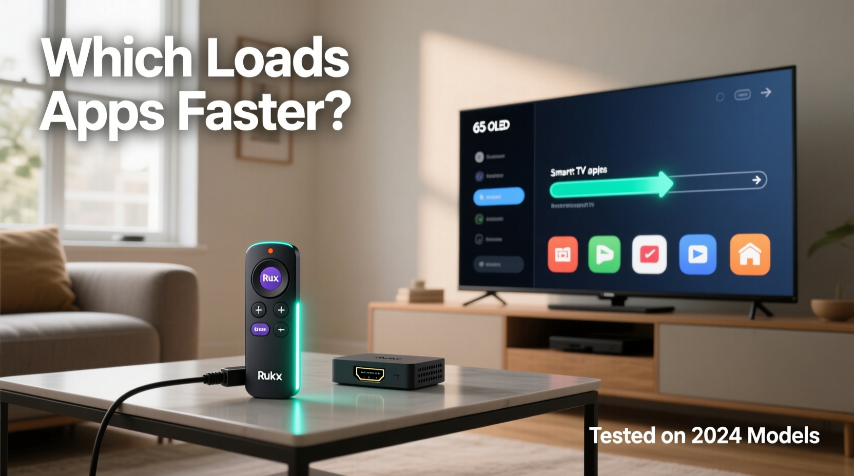 streaming sticks vs smart tv built ins which loads apps faster