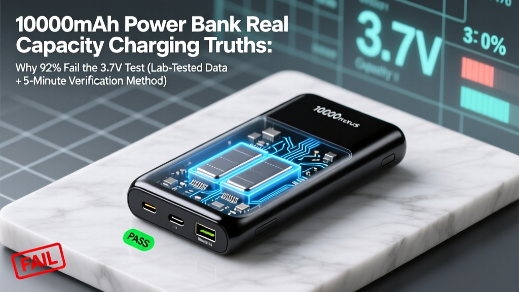10000mAh Power Bank Real Capacity Charging Truths: Why 92% Fail the 3.7V Test (Lab-Tested Data + 5-Minute Verification Method)