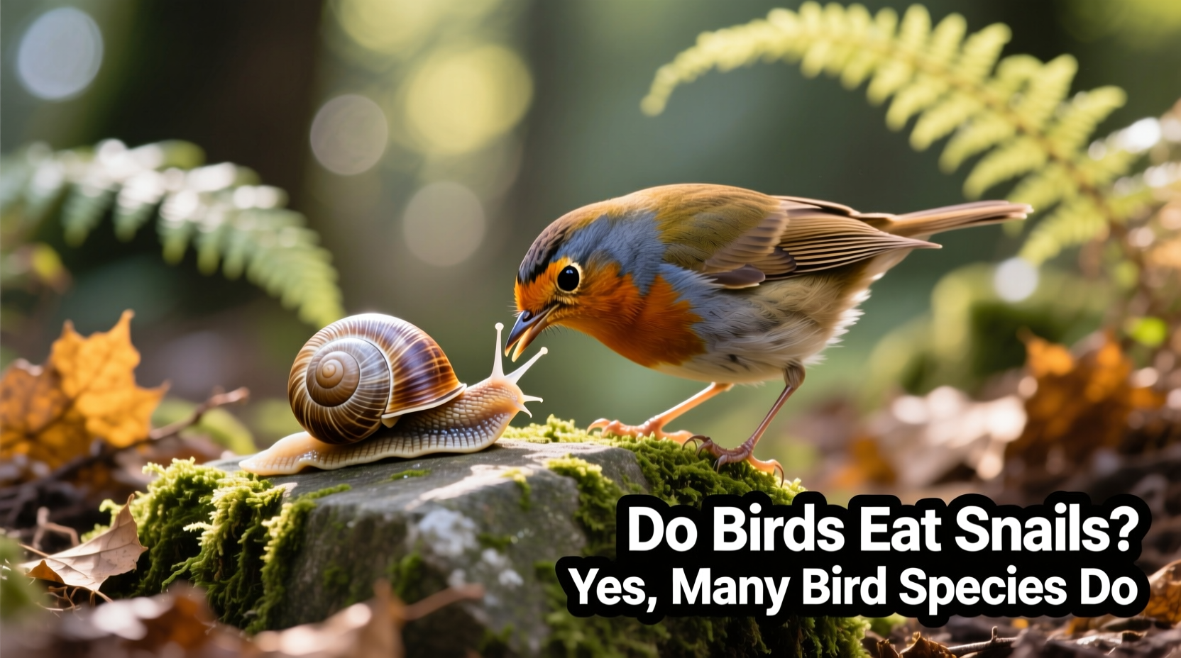 do birds eat snails
