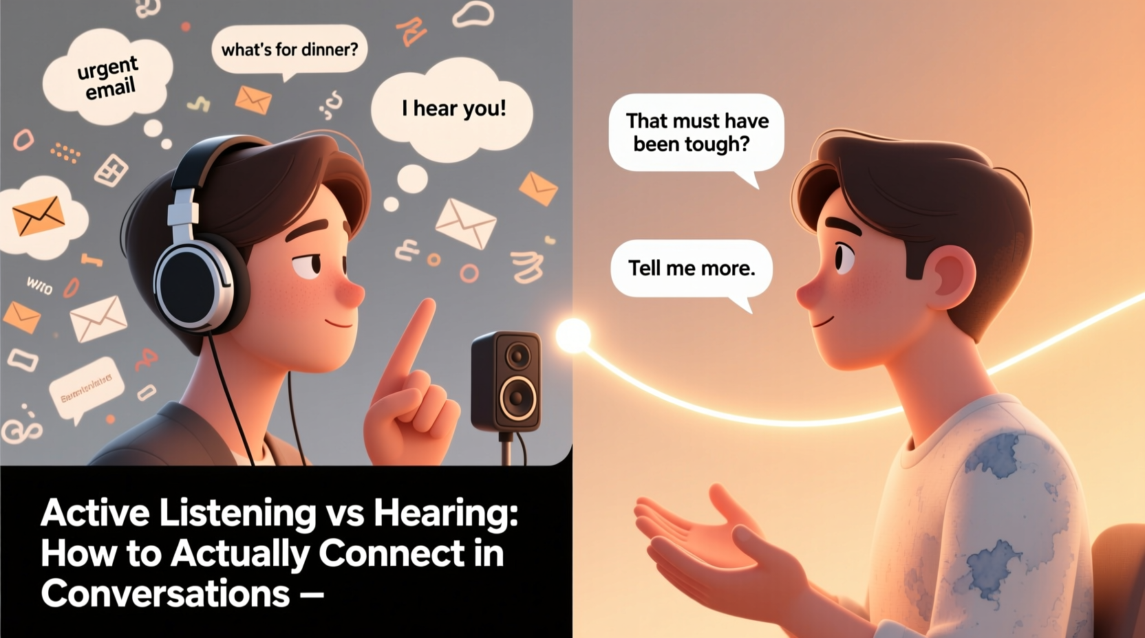 active listening vs hearing how to actually connect in conversations