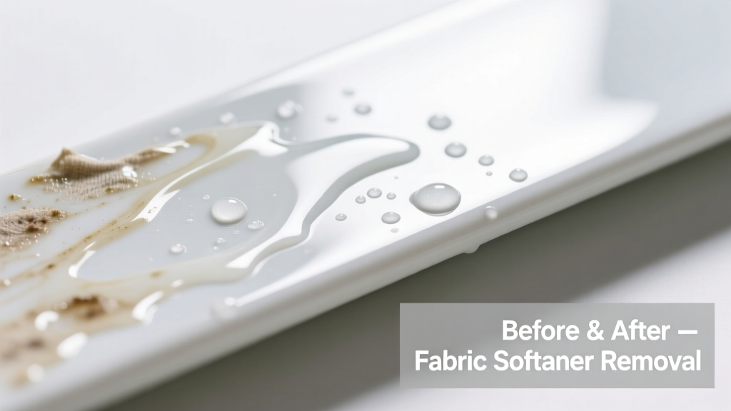 How to Remove Fabric Softener from Porcelain Surfaces