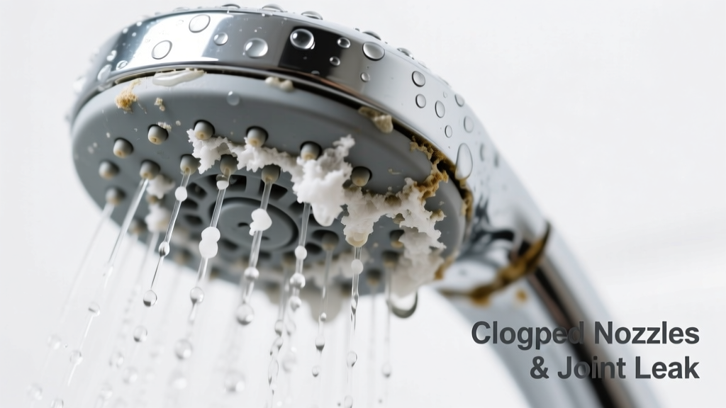Shower Head Clogged and Leaking Water: Quick Diagnosis