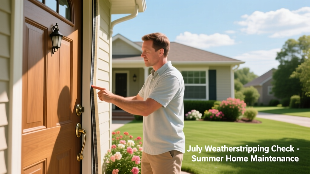July Weatherstripping Check: Summer Home Maintenance