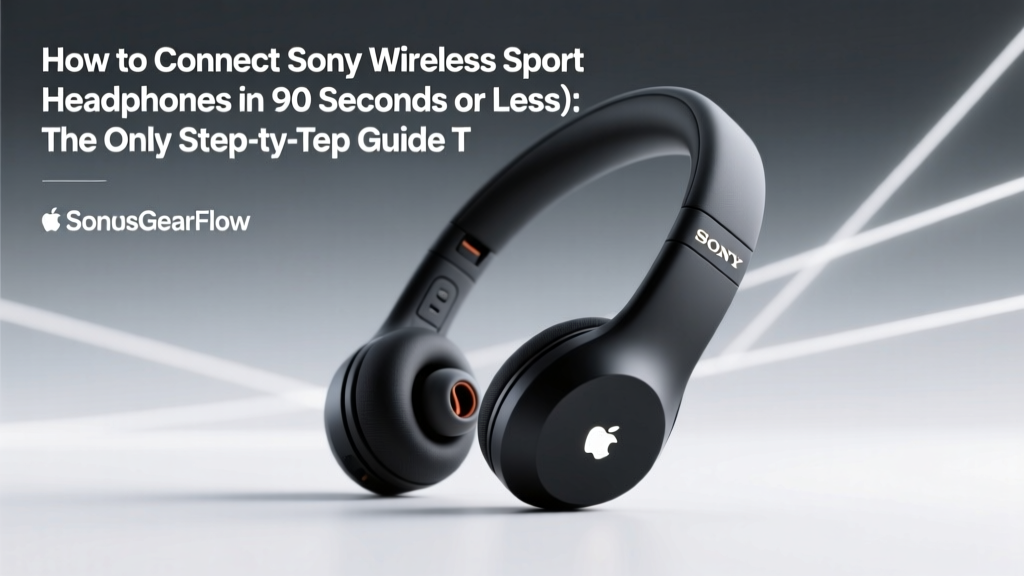 Sony Wireless Sport Headphones: Pairing Fix (2026)