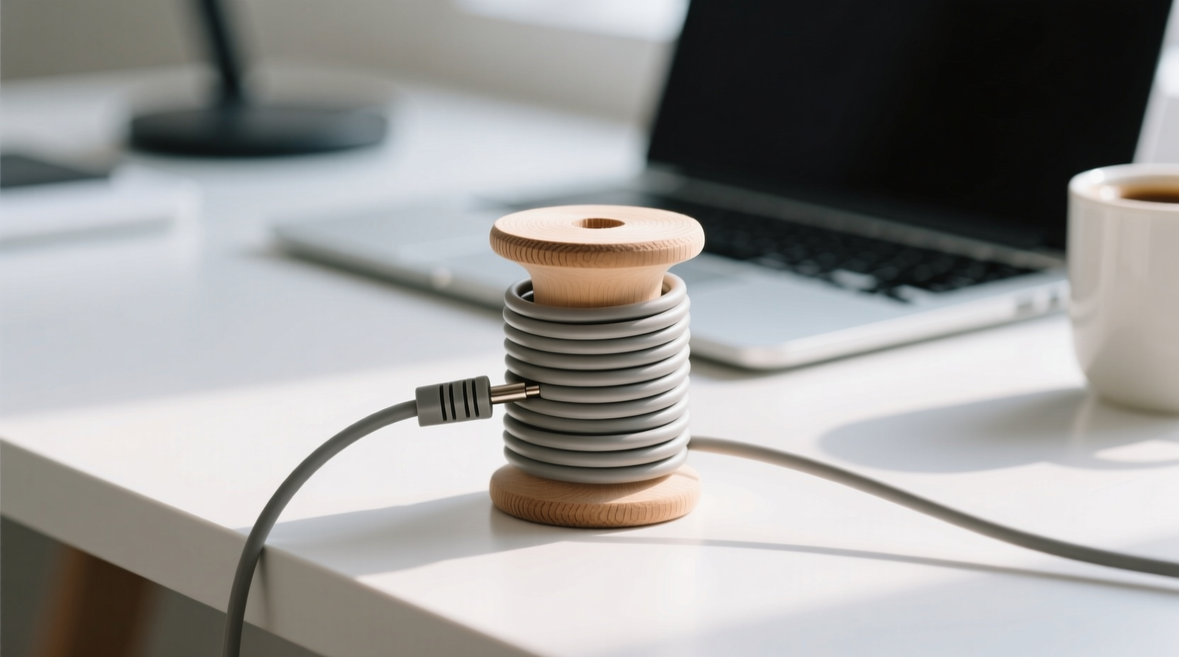 shorten long cables with this diy cord curling method