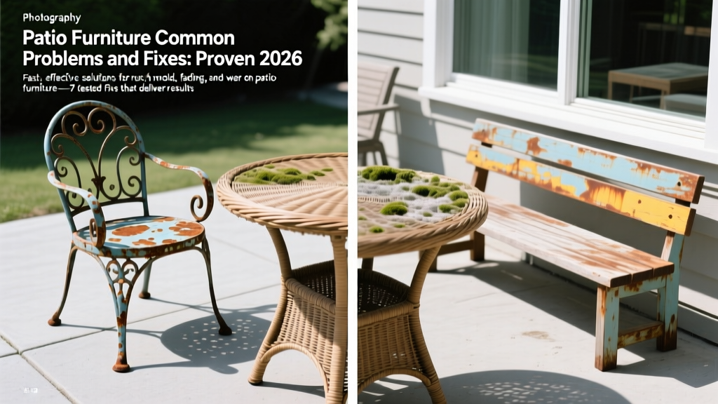 Patio Furniture Common Problems and Fixes: Proven 2026