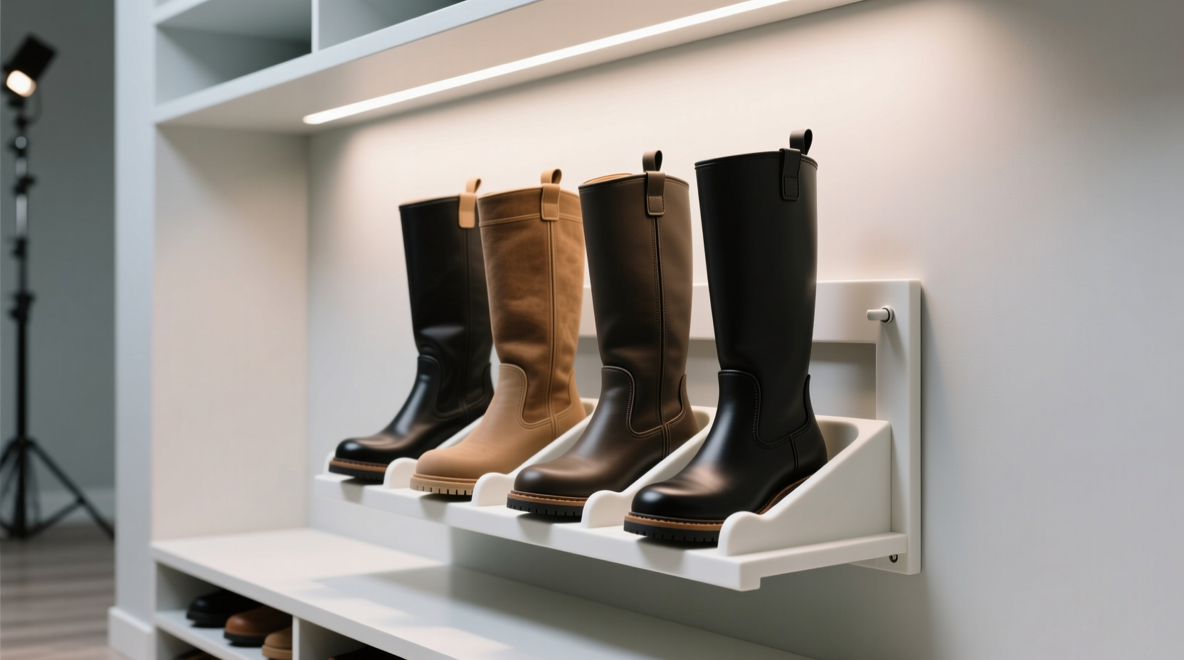 closet organization tips store seasonal boots without warping