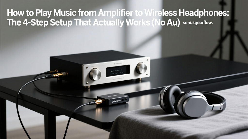 Amplifier to Wireless Headphones Setup Guide