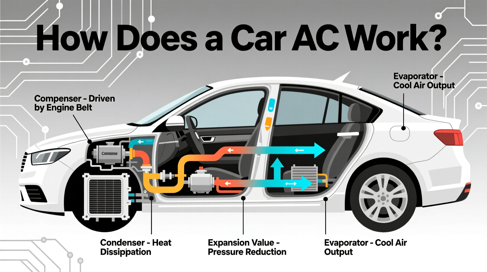 how does a car ac work