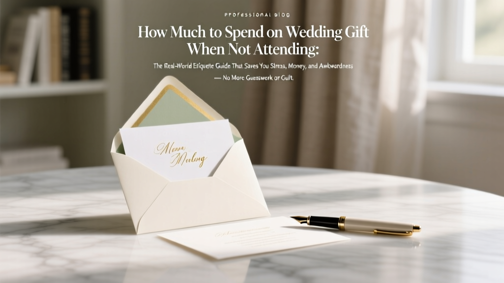 How Much to Spend on Wedding Gift When Not Attending