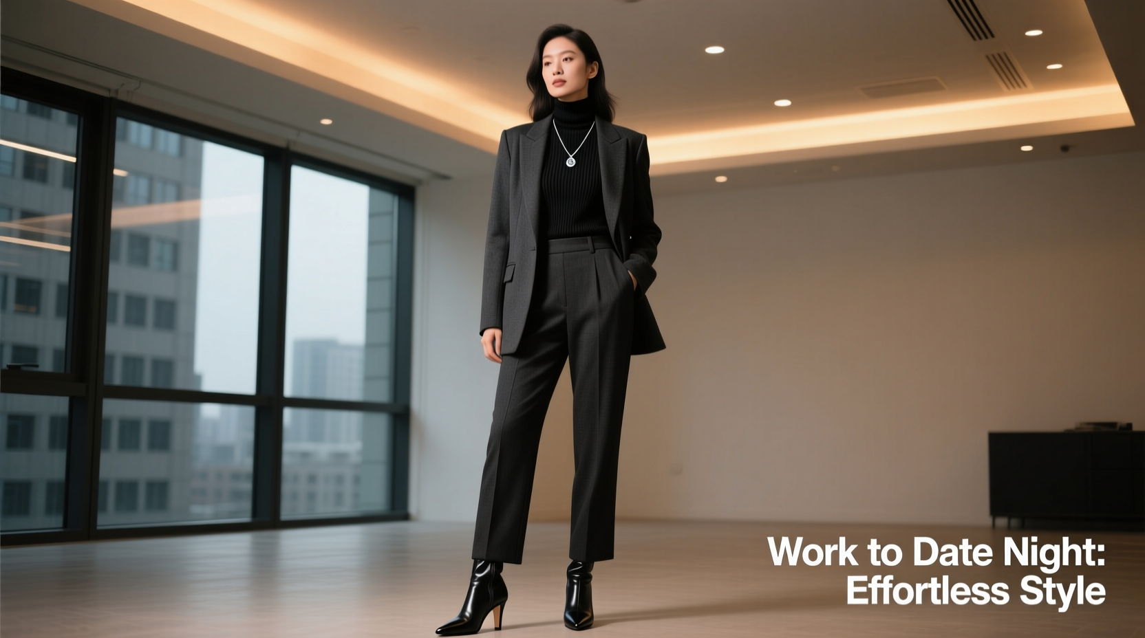 how to style a black turtleneck for both work and date night effortlessly