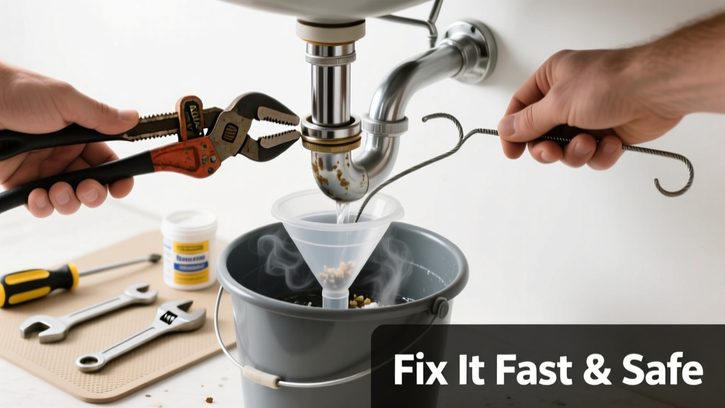 Fix a Clogged Kitchen Drain Fast and Safely