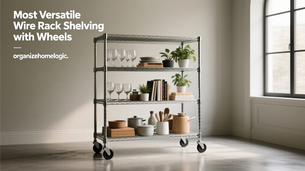 Most Versatile Wire Rack Shelving with Wheels