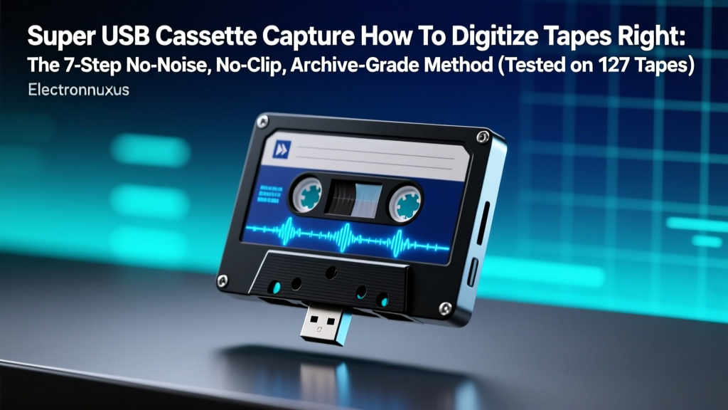 Super USB Cassette Capture How To Digitize Tapes Right: The 7-Step No-Noise, No-Clip, Archive-Grade Method (Tested on 127 Tapes)