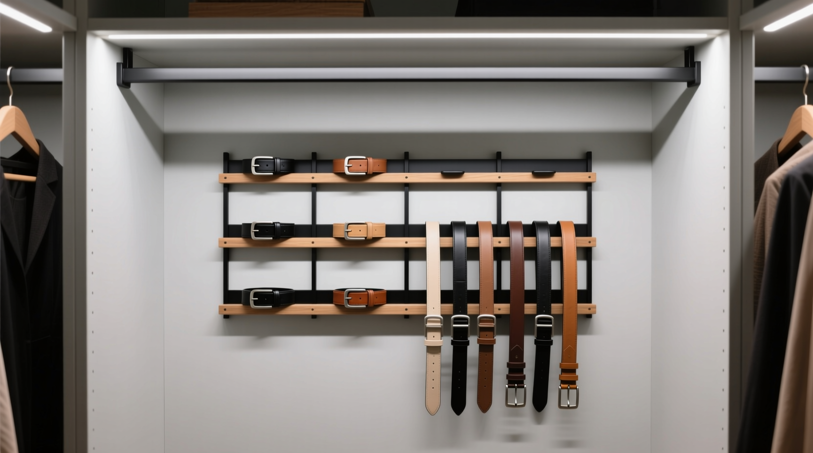 closet organization tips belt storage that works
