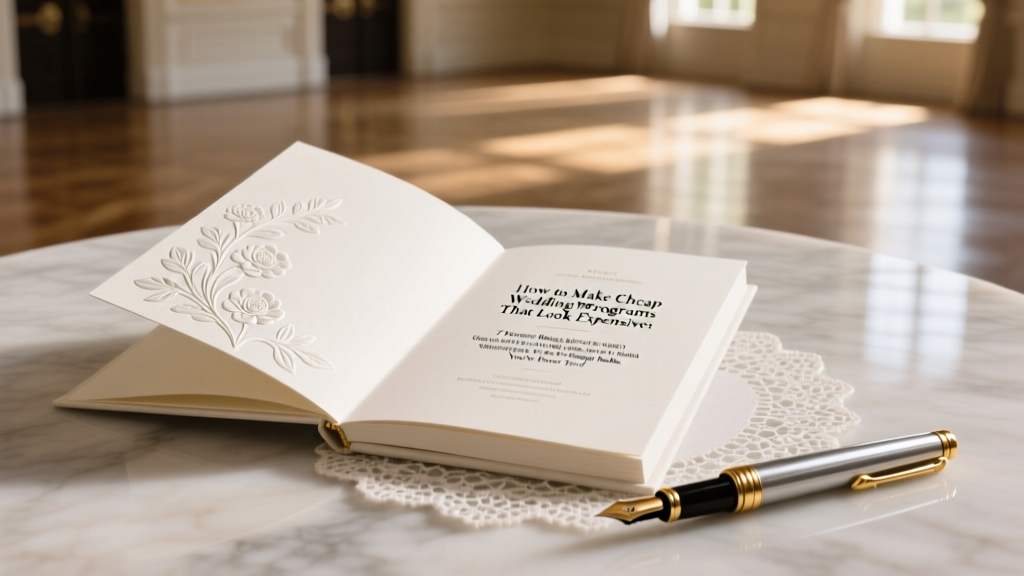 Cheap Wedding Programs That Look Expensive (2026)