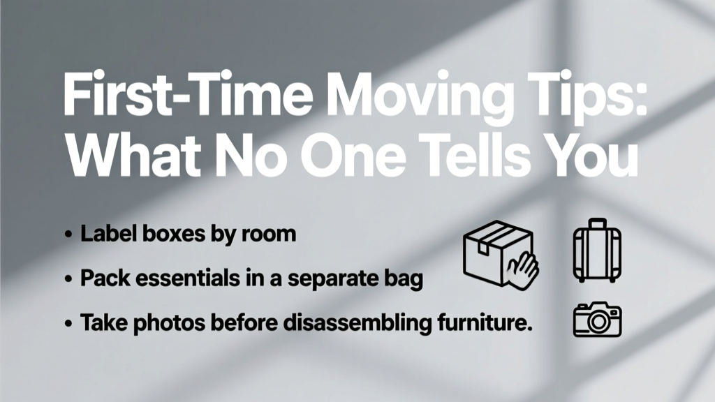 First-Time Moving Tips: What No One Tells You