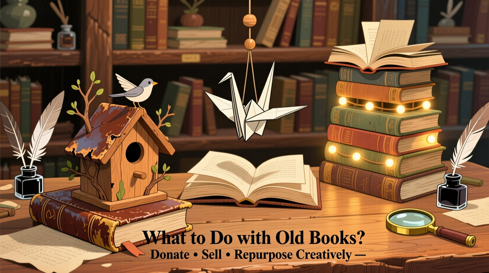 what to do with old books donate sell or repurpose creatively