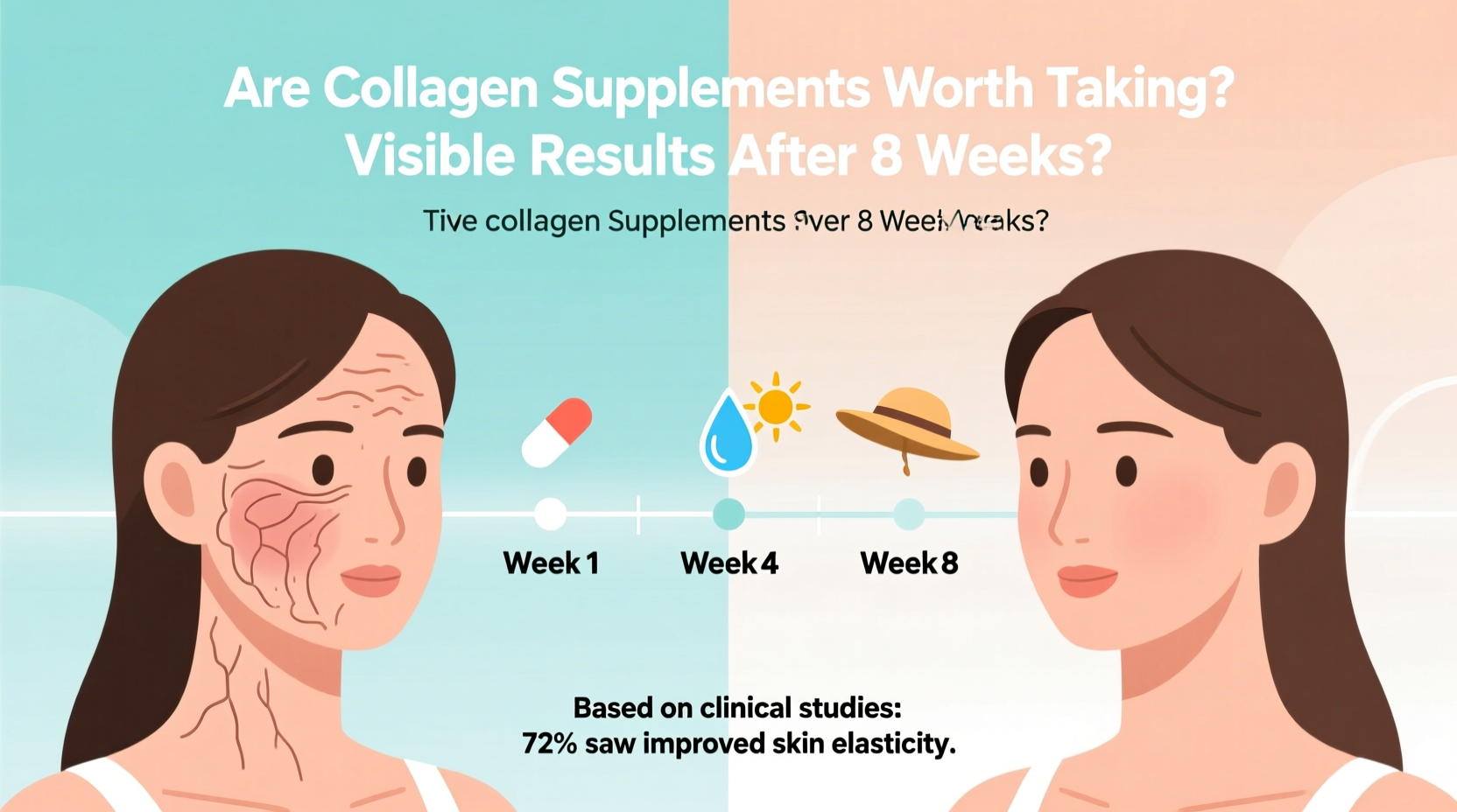 are collagen supplements worth taking visible results after 8 weeks