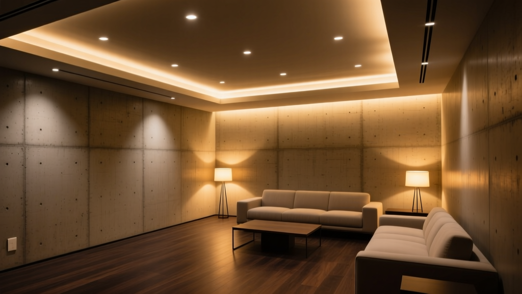 Basement Lighting Solutions for 8' Ceilings & Concrete