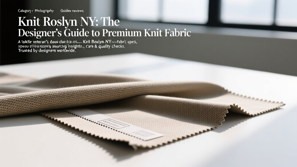Knit Roslyn NY: The Designer’s Guide to Premium Knit Fabric