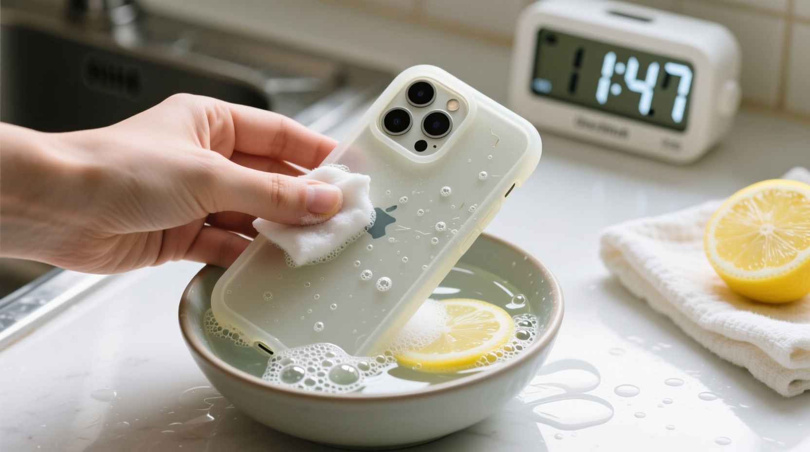eco friendly cleaning tips deep clean silicone case