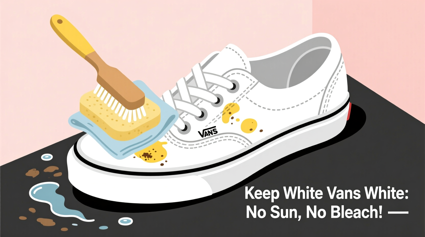 how to clean white canvas vans without turning them yellow