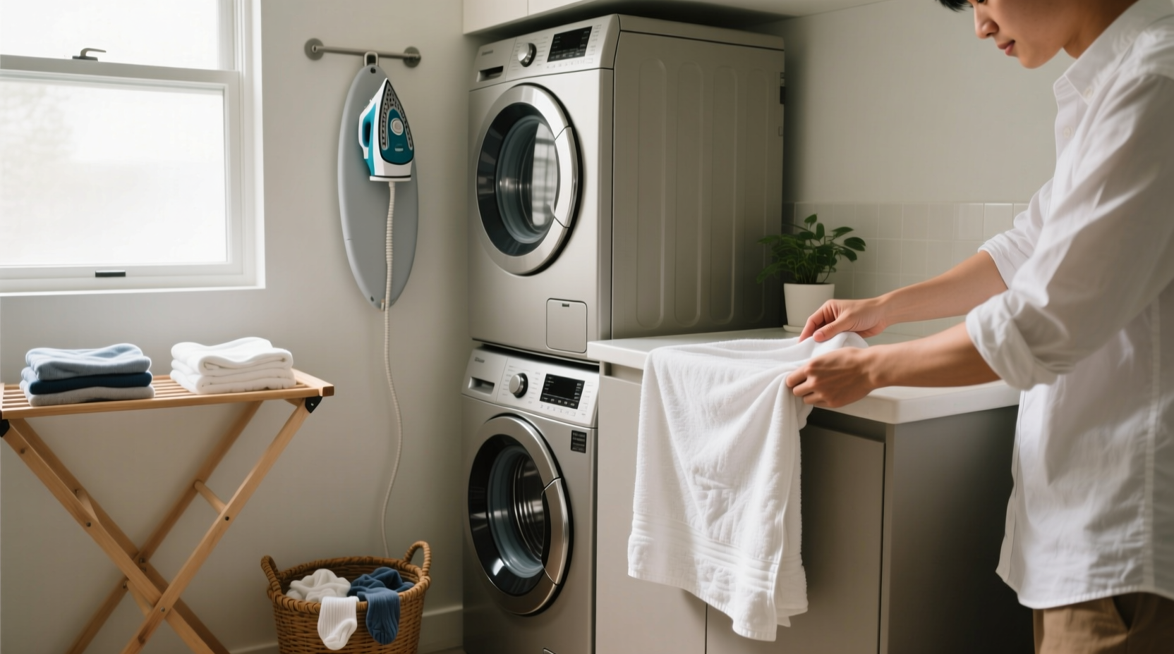 getting things done in the laundry room