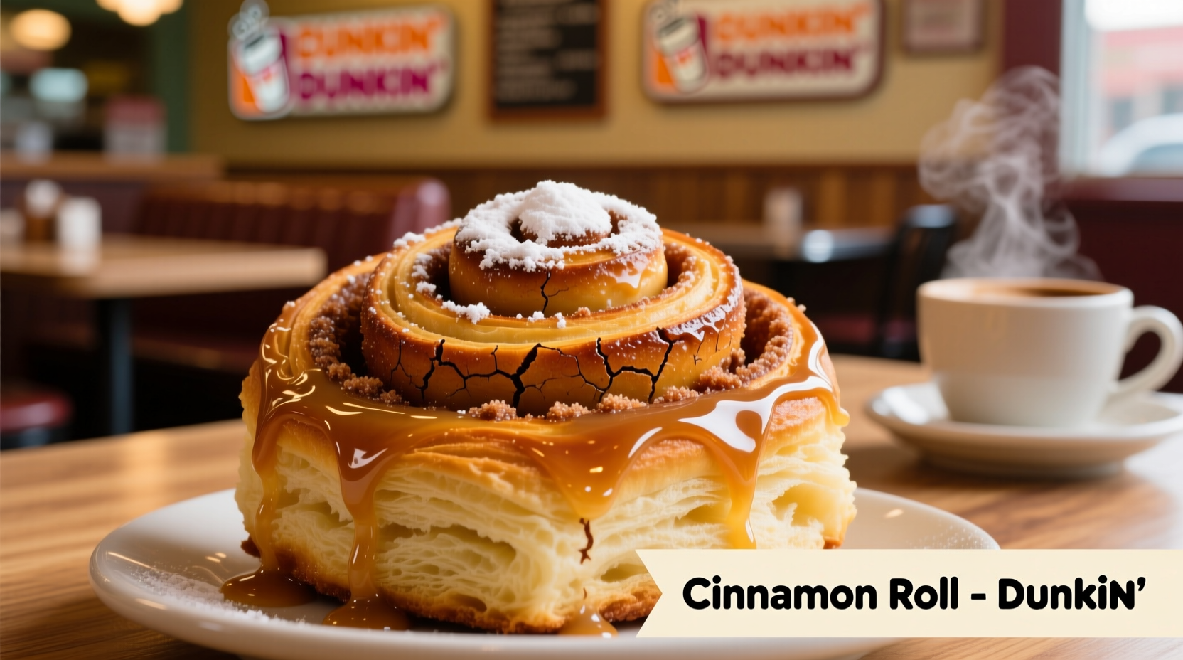 dunkins cinnamon roll sweet treat details