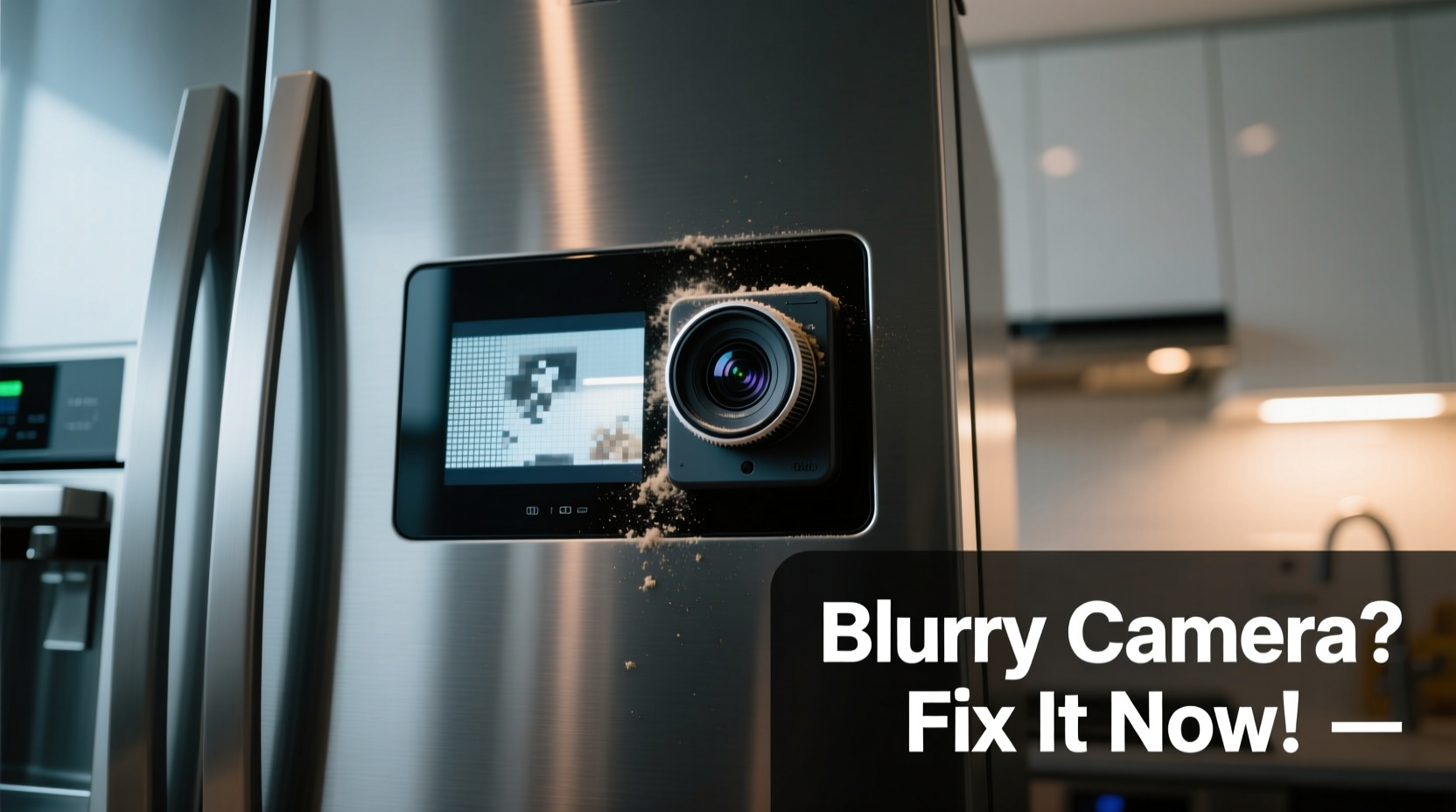 why is my smart fridge camera blurry and how to improve image quality