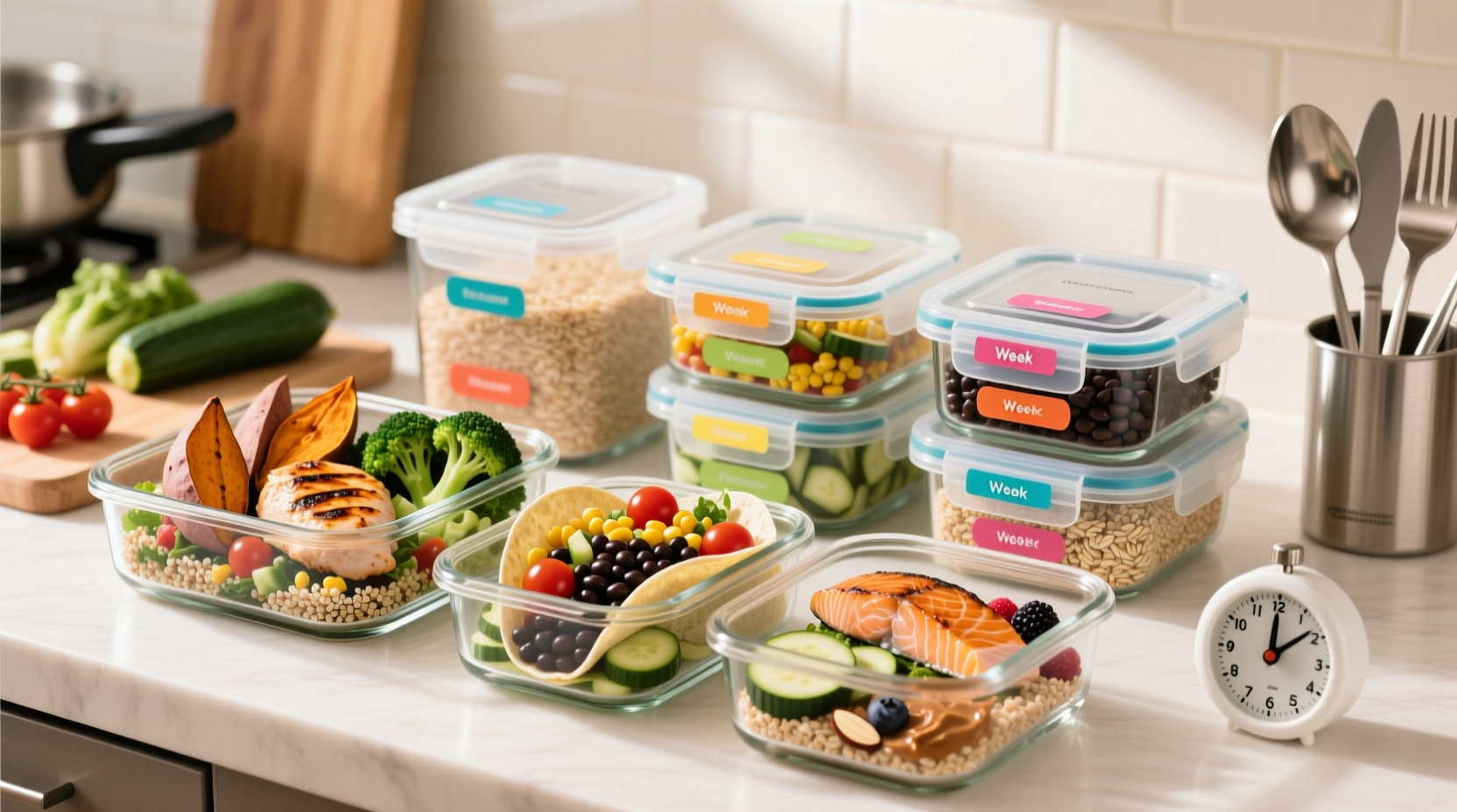 how to meal prep for the week in 2 hours simple recipes and containers