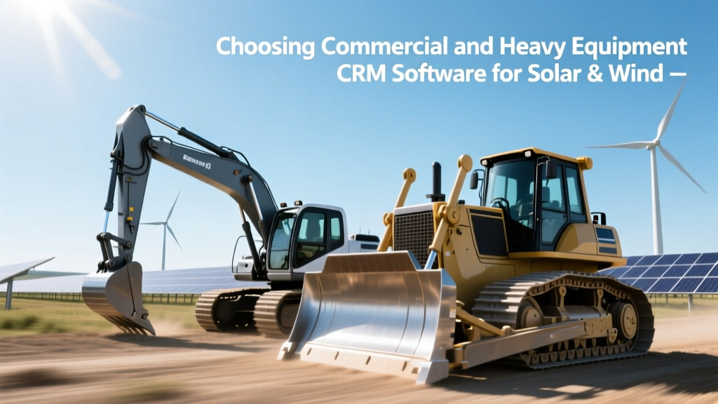 Choosing Commercial and Heavy Equipment CRM Software for Solar & Wind