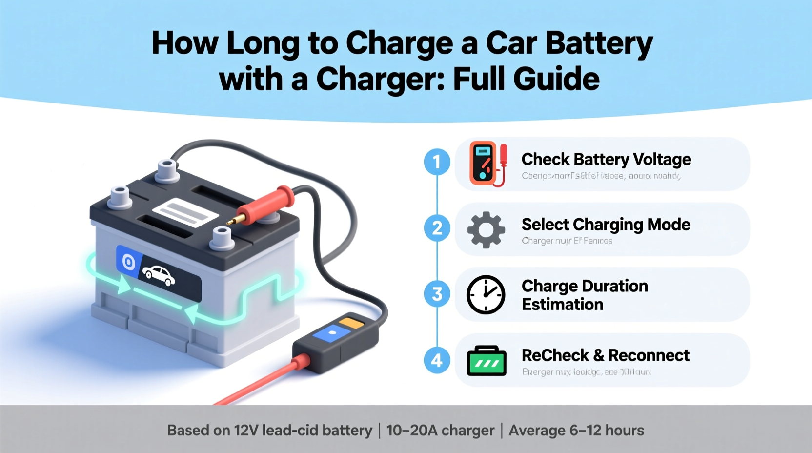 how long to charge car battery with charger