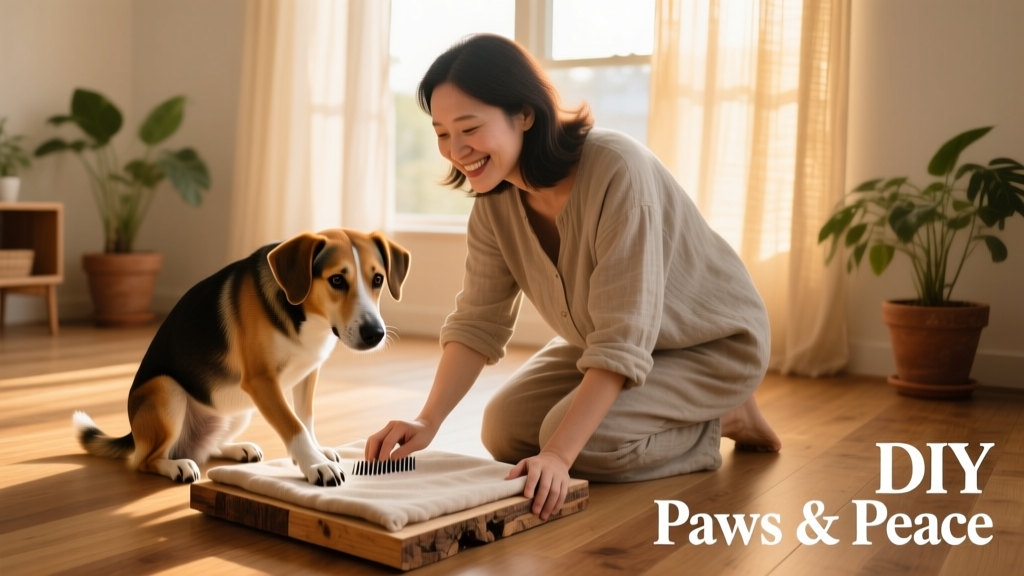 This Dog Owner Built an Affordable, Effective DIY Scratch Pad For Her Pedicure-hating Pup